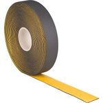 Self Seal Pipe Insulation Tape 50MM X 3MM X 15M Black Foam Class O Lagging Tape