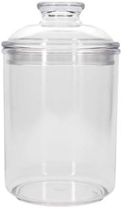 Hampton Art Décor Apothecary Jar Cylinder, Apothecary Jars with Lids, Clear Jars with Lids, Plastic Jar Lid, Clear Lid, Candy Jar, Acrylic Container Lid