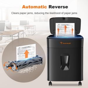 Bonsaii Micro Cut Shredder – 100-Sheet High Security Paper Shredder