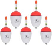 LIOOBO Fishing Floats: Sea Fishing Floats - Fishing Float: 5Pcs 70g Night fishing floats luminous fishing bobber light up fishing buoy sea fishing accessories (white)
