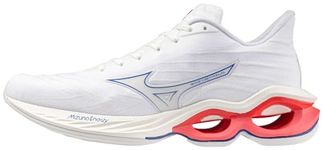 Mizuno Women's Wave Creation 25 Running Shoe, White/Pearl Blue, 11