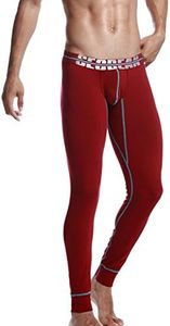 SEOBEAN - Ropa interior - calzoncillo - para hombre, de talla L(34-36") de color Rojo
