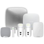 Ajax Systems Burglar Wireless Alarm KIT – Ready to Install Pet-Friendly Home & Office Security Kit with MotionCam Sensors, Sirens & Keypad, App Controlled, No Monthly Fees, Official Warranty (White)