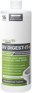 Unique RV Digest-It+, Extra-Strength Black Tank Treatment for RVs - Stronger Liquid RV Toilet Treatment, Eliminates Odor, Liquefies Waste, Prevents Sensor Misreading, CA Compliant (32 oz.)