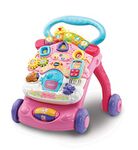 VTech First Steps Baby Walker | Push Along Walker Baby Toy with Shapes, Sounds, Music, Phrases, Pretend Play and More | Suitable for Babies from 6 Months, 1, 2 & 3 Year Olds, Boys & Girls, Pink