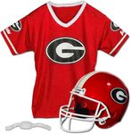 Franklin Sports Georgia Bulldogs Kids College Football Uniform Set - NCAA Youth Football Uniform Costume - Helmet, Jersey, Chinstrap Set - One Size