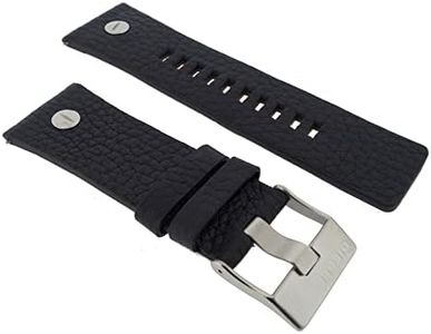 Diesel Watch Strap 28 mm Leather Black Watch Strap DZ-7313 / LB-DZ7313