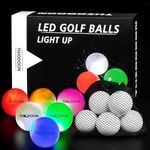 THIODOON Glow in The Dark Golf Balls Light up Led Golf Balls Night Golf Gift Sets for Men Kids Women