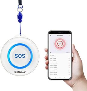 SINGCALL Tuya WiFi Intelligent Healthcare SOS Wireless Caregiver Alert Call Button Alarm for Patient Handicapped Elderly Children Nurse Calling Smart Pager (only Supports 2.4GHz Wi-Fi)