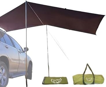 Fay Bless Toldo Camping Impermeable Lona Suelo Protector Aolar Anti-Viento Toldos para Playa Tienda Hamaca Acampada Refugio Al Aire Libre (Army Green,440 * 200cm)