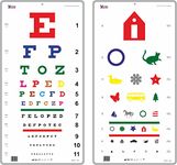 Snellen Traditional & Kindergarten Color Distance Vision Eye Chart 20 Ft