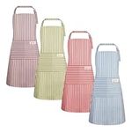 XLSXEXCL 4 Pack Stripes Apron for W