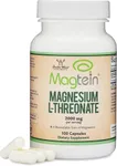 Magnesium L Threonate Capsules (Magtein) – High Absorption Supplement – Bioavailable Form for Sleep and Cognitive Function Support – 2,000 mg – 100 Capsules