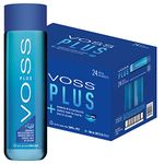 Voss Water, VOSS UK Plus, Artesian Still Water with Aquamin, Minerals and Electrolytes, Bulk pack of 24 x 500 ml