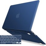 IBENZER MacBook Air 11 Inch Case Model A1370 A1465, Soft Touch Plastic Hard Shell Case Bundle with Keyboard Cover for Apple Laptop Mac Air 11, Navyl Blue, A11NVBL+1