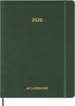 Moleskine 2026 15-Month Essential Planner, Soft Cover, Weekly Vertical, XXL (8.5" x 11"), Myrtle Green, 144 pages