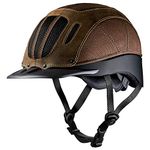 Troxel Brown Leather Sierra Riding Helmet Brown XL