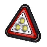 Wolfteeth Warning Triangle LED Work Light Car Road Emergency Lamp USB Rechargeable 4 Modes (Battery Excluded)