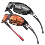 Perfectmiaoxuan Polarized sunglasses for men/women;HD pilot lenses light frame; Golf/driving/fishing/travel Eyewear