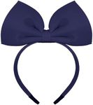 Navy Bow Headband Big Bowknot Headb