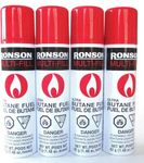 Ronson Multi-Fill Ultra Butane Fuel 1.48 oz 42 g Lot of 4