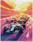 Inspirational Wall Art Co. Formula 1 Poster for Room F1 Wall Art F1 Racing Posters Car Posters for Men F1 Wall Decor -Circuitry - 11x14 Inches (Unframed)