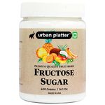 Urban Platter Pure Fructose Sugar, 400g / 14.11oz [Fruit-Based, Finely Granulated & Free-Flowing Sugar]