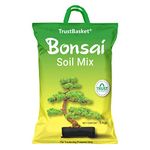 TrustBasket Essential Organic Bonsai Potting Soil Mix - 5KG (Pack of 1) | Ready to use Potting Mix | Loose, Well-Drained, and Porous Soil Mix | Holds Optimum Moisture