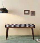 IThree Solid Sheesham Wood Dining Bench for Living Room | Living Room Bench for Study Home Furniture | Wooden Bench