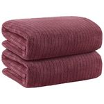 Story@Home Towels for Bath Large Size | Microfiber Towels for Bath | Towel Set of 2 | 400 GSM | 70 x 140cm | Pink | Bath Towels for Men, Women & Kids | Gym Towel | Perfect Bath Towel for Everyday Use