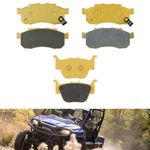 Heavy Duty Front & Rear Ceramic Brake Pad Set for 2014-2021 Honda Pioneer 700 / Honda Pioneer 700-4/2015-2021 Honda Pioneer 500#06435-HN8-016 06452-HL3-A00 06451-HL3-A00 (3 Sets)