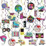 30 pcs 90s Party Decorations Hangin