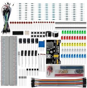 WWZMDiB 438 Pcs Electronics Breadboard Kit Beginner Starter Kit Compatible with Arduino,STM32,Raspberry Pi