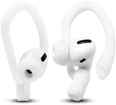 WC HookZ - Upgraded Over Ear Hooks for AirPods Pro, 1, 2 & 3 Made by Wicked Cushions - Two Size Pairs Included in Package, Unique Left & Right Hook, Does Not Fit with Glasses | Winter White