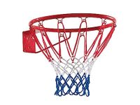 Sure Shot 211 Home Court Basketball Hoop, Official Size, Red/White/Blue