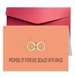 Funny Wedding Greeting Cards, Romantic Humorous Confession Cards For Fiancée Fiance, Naughty Proposal Cards For Girlfriend Boyfriend, Wishes Cards For Bride Groom - Promise Forever, Sealed With A Ring