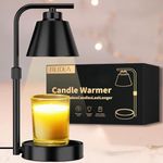 REIDEA Candle Warmer Lamp Timer Dimmer and Adjustable Height, Wax Melt for 3-Wicks Large Jar Scented Candles (D-4 inches), Safe and Efficient Way to Enjoy The Scents You Love