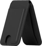 ZERODAMAGE SAHARA CASE SaharaCase Venture Series Wallet for iPhone, Compatible with MagSafe, Doubles as a Kickstand, Precision-Cut Slots (Black)