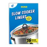 16 Counts Slow Cooker Liners Small Size(11 x 16 Inch) Kitchen Disposable Cooking Bags Fits 1 to 3 Quarts Safe for Oval or Round Pot (16)