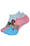 BALENZIA Powerpuff Girls Lowcut Socks For Women (Freesize)(Pack Of 3)|Powerpuff Girls Gift Pack Made with 100% Combed Cotton & Spandex (Pink,Blue)