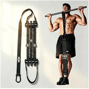 INNSTAR Pull up Assist Band System Adjustable Anti Snap Chin Up Assistance Elastic Resistance Band “Patent Pending” (Black)