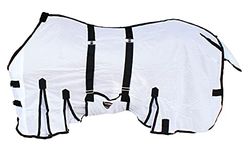 CHALLENGER 74" Horse Mesh Light Weight Fly Sheet Summer Spring Airflow White 73408B