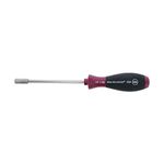 Wiha 52650 Bit Holding Screwdriver with MicroFinish Handle, Magnetic, 1/4" x 125mm