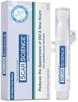 ScarScience Medical Grade Silicone Scar Gel in Push Button Touch-Free Brush Applicator - Scar Treatment for New and Old Surgical Scars, Burns, Acne, C-Sections, Hypertrophic Scars, Keloids Scar Cream