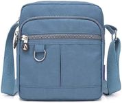 KARRESLY Casual Nylon Purse Handbag Crossbody Bag Waterproof Shoulder Bag for Women (Blue)