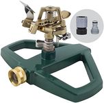 Melnor 65163AMZ Metal Pulsating Sprinkler Bundle, Green