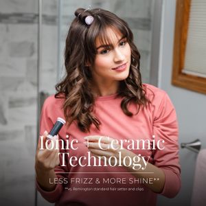 Remington Ceramic Compact Hair Rollers – Fast Heat, Travel Case