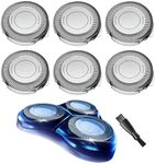 HQ8 Replacement Heads Compatible with Aquatec Shavers, New Upgraded HQ8 Blades Adopts Self-grinding Technology, 6 Pack