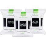 DUDE Wipes Face and Body Wipes - 3 Pack, 90 Wipes - Wipes Infused with Energizing Pro Vitamin B5-2-in-1 Face & Body Wipes - Alcohol Free and Hypoallergenic Cleansing Wipes