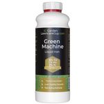 Green Machine - Liquid Iron Sulphate with Nitrogen Lawn Feed - Grass Fertiliser & Treatment for Lawns - Turns Grass Greener - 1 Litre covers 330m² - Garden Lawncare Guy